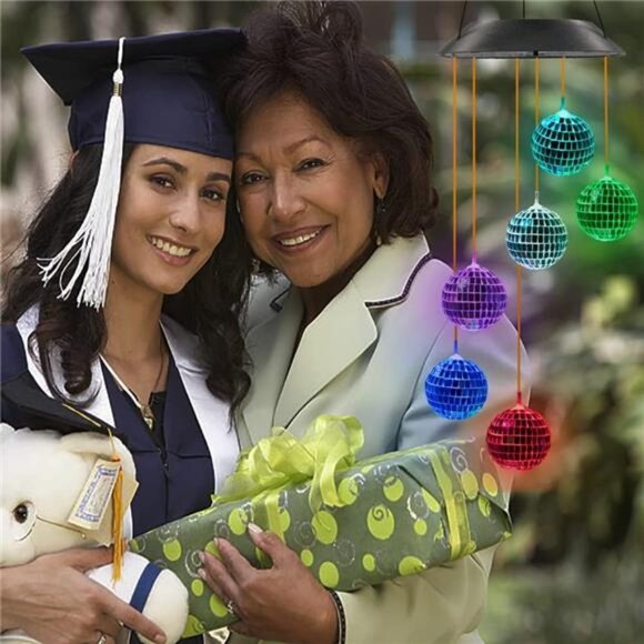 Solar Disco Ball for Garden Patio Outdoor Decor, Lovely Color Changing Lights - Picture 5 of 6